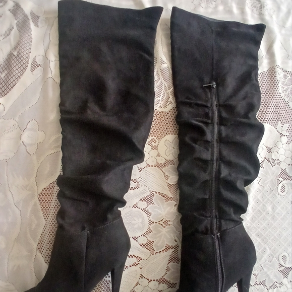 #085 Anne Michelle Knee-High Boots Size 10 - Picture 2 of 14